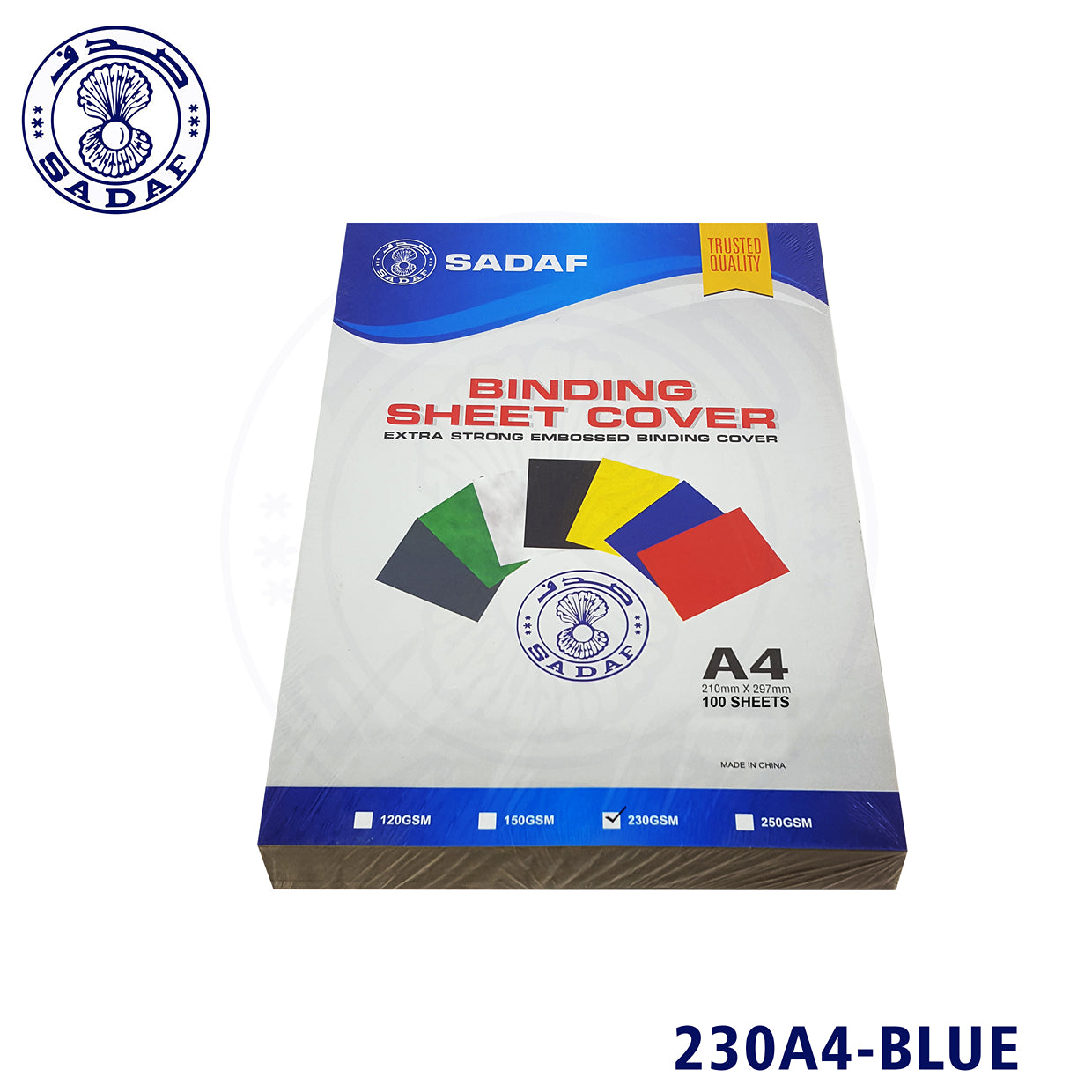 SADAF BINDING SHEET A4 100SHEET 230GSM DARK BLUE PD-80