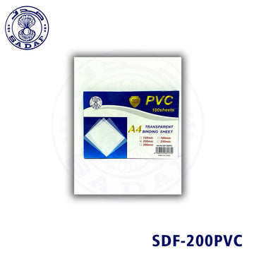 SADAF TRANSPARENT BINDING SHEET A4 200MIC 100PCPKT