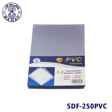 SADAF TRANSPARENT BINDING SHEET A4 250MIC 100PCPKT