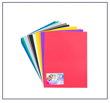 Sadaf Normal EVA Foam 50x70cm 2mm Assorted Colors 10pcs/Pack