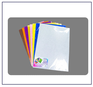 Sadaf Glitter Sheet 50x70cm 2mm Single Color 10pcs/Pack (Without Glue)
