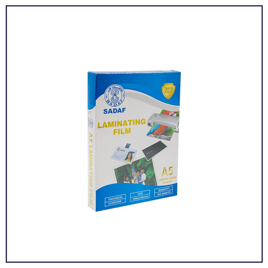 Sadaf Lamination Film 70x100mm 125 Micron – ID Card Size