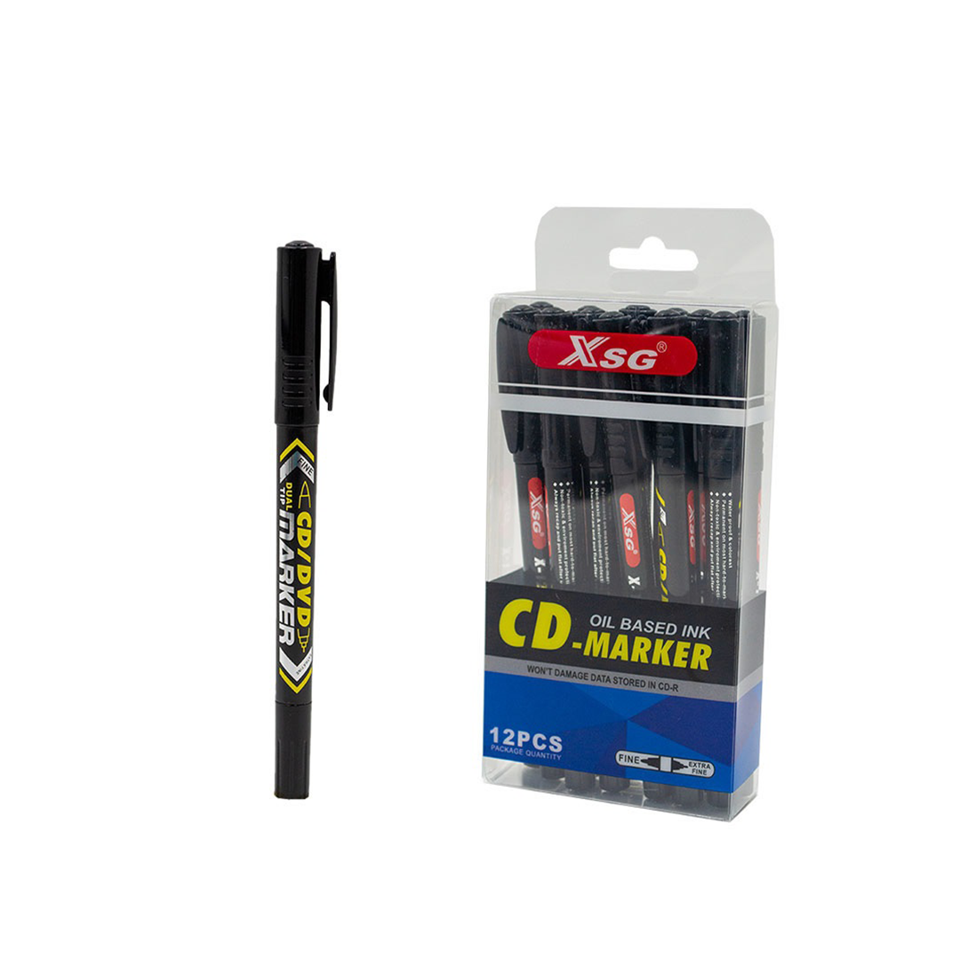 CD/DVD Twin Marker – Black