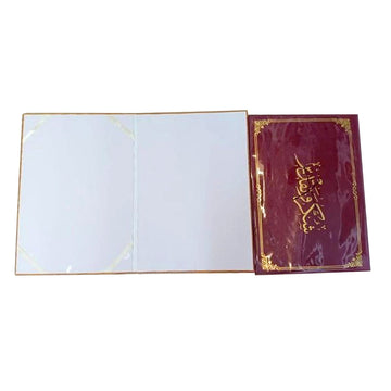 A4 certificate holders in assorted mix colours for document presentation