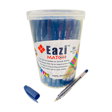 Eazi MATCH Ballpoint Pens – Jar of 50 (Black  Ink)