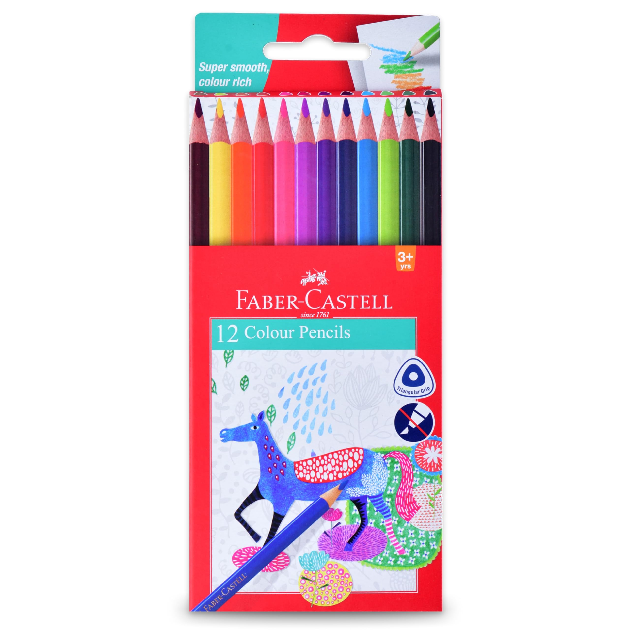 Faber-Castell 12 Pieces Short Classic Color Pencils – shakeel