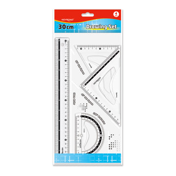 Keyroad KR972988 30cm Duo-Graduation Plastic Ruler Set – 4pcs – Sharjah