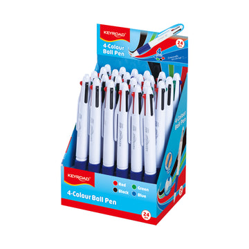 Keyroad KR972313 4-Color Ballpoint Pen – 24pcs Display Box – Sharjah