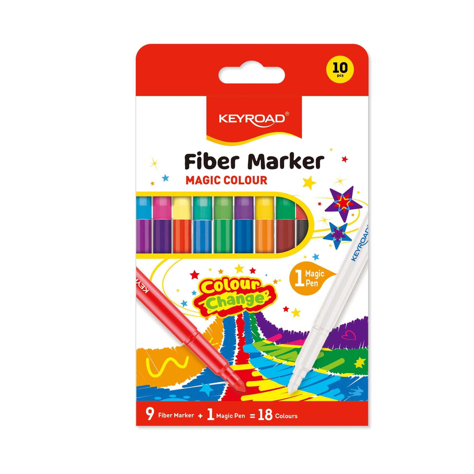 Keyroad KR972227 Magic Fiber Marker Pen – Box for Kids & Crafts