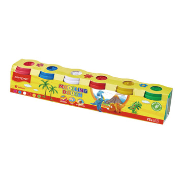Keyroad KR971721 Play Dough Set – 6 Colors in Tubes – 450g Total