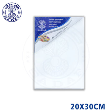 Sadaf 20x30cm Canvas Board – 280 GSM Cotton – SDF2030