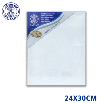 Sadaf 24x30cm Canvas Board – 280 GSM Cotton – SDF2430