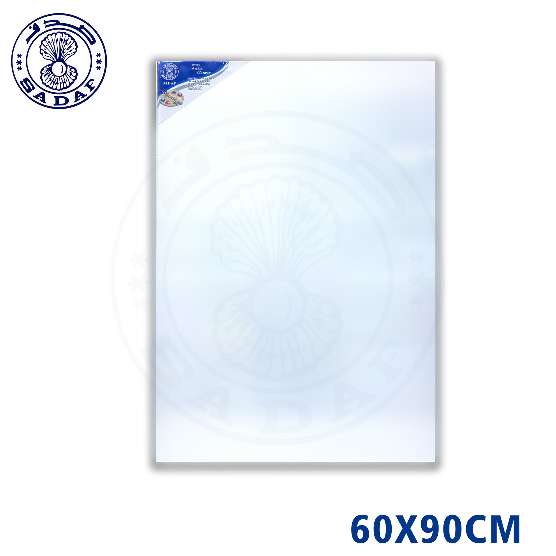 Sadaf 60x90cm Canvas Board – 280 GSM Cotton Canvas for Large Format Painting