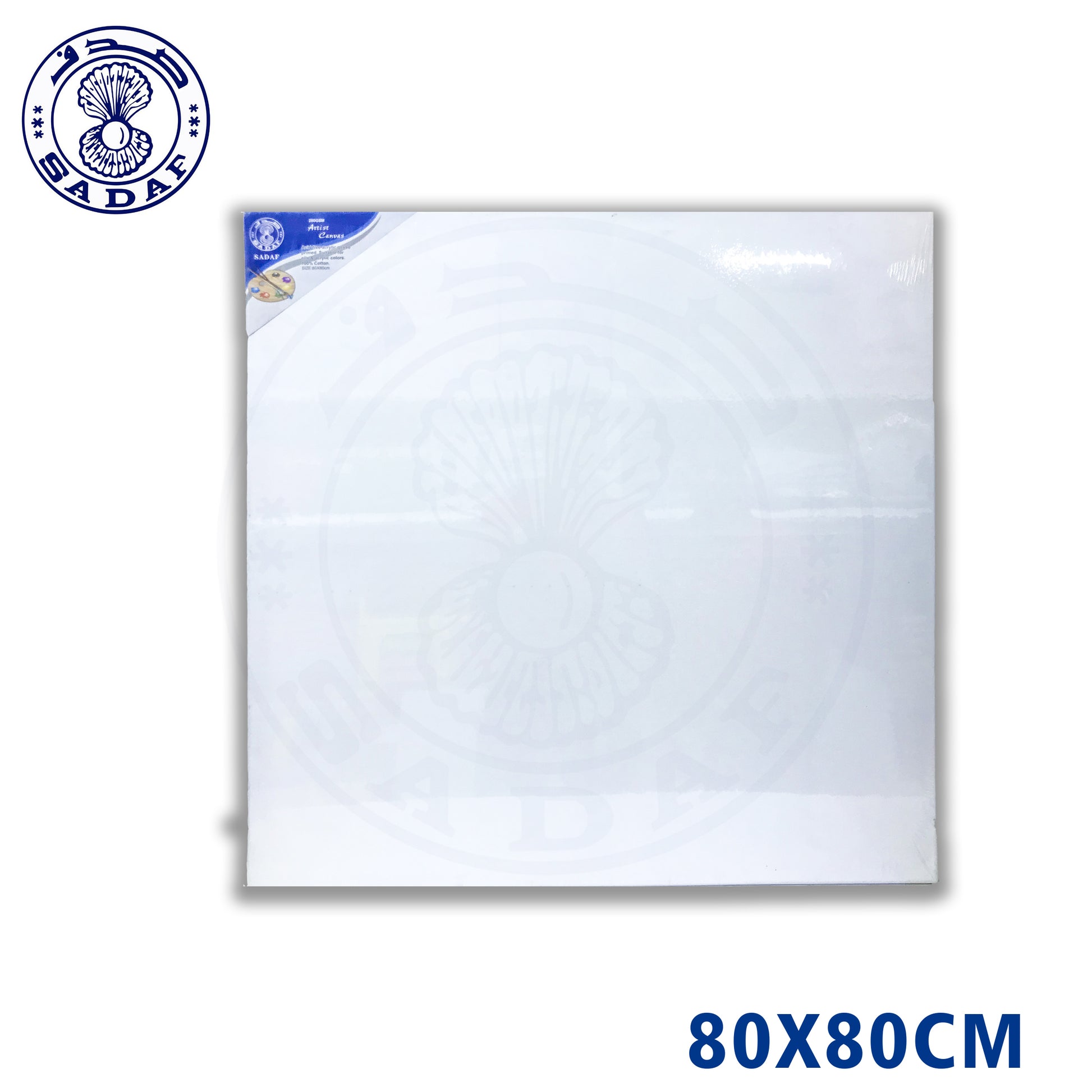 Sadaf 80x80cm Canvas Board – 280 GSM Square Cotton Canvas for Artists
