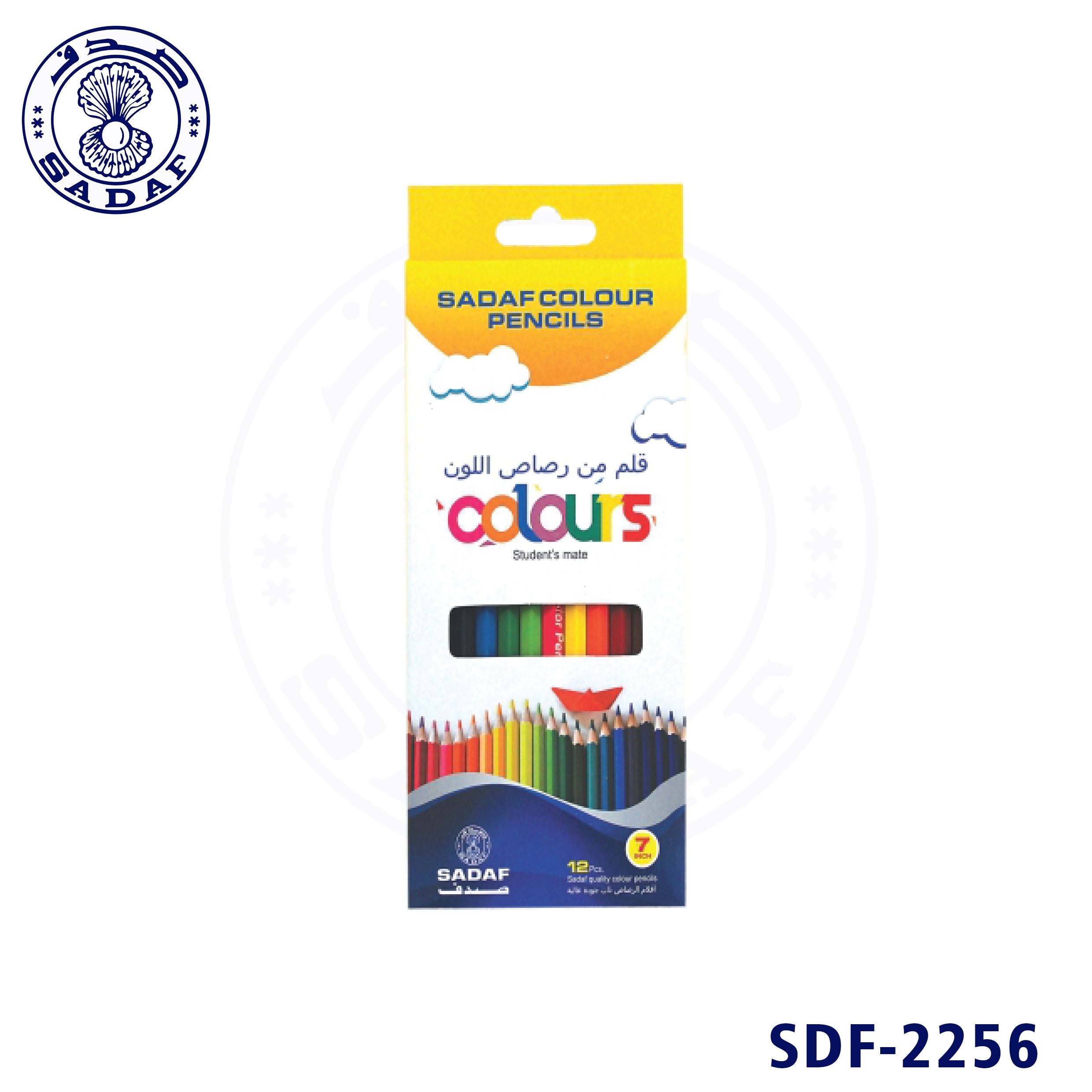 Sadaf Color Pencil Big 12pcs/Pkt 7in Cardboard Pack PD-81 – Shakeel ...