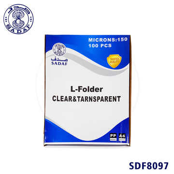 sadaf-l-folder-transparent-a4-150mic-100pc-pkt