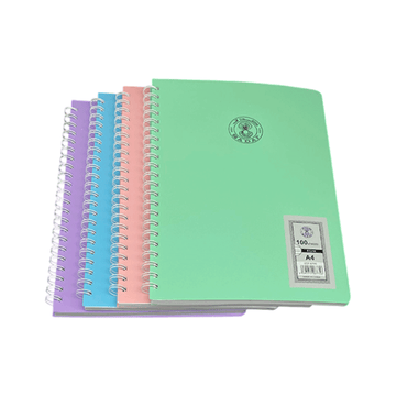 Sadaf Light Cover A4 Notebook 70gsm 100 Sheets Four Line English for School and Office