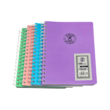 Sadaf Light Cover A5 Notebook 100 Sheets Four Line for School and Office