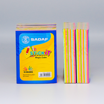 مكعب سحري من صدف 75×100 مم (3×4 بوصة) 9 ألوان، 25 لونًا