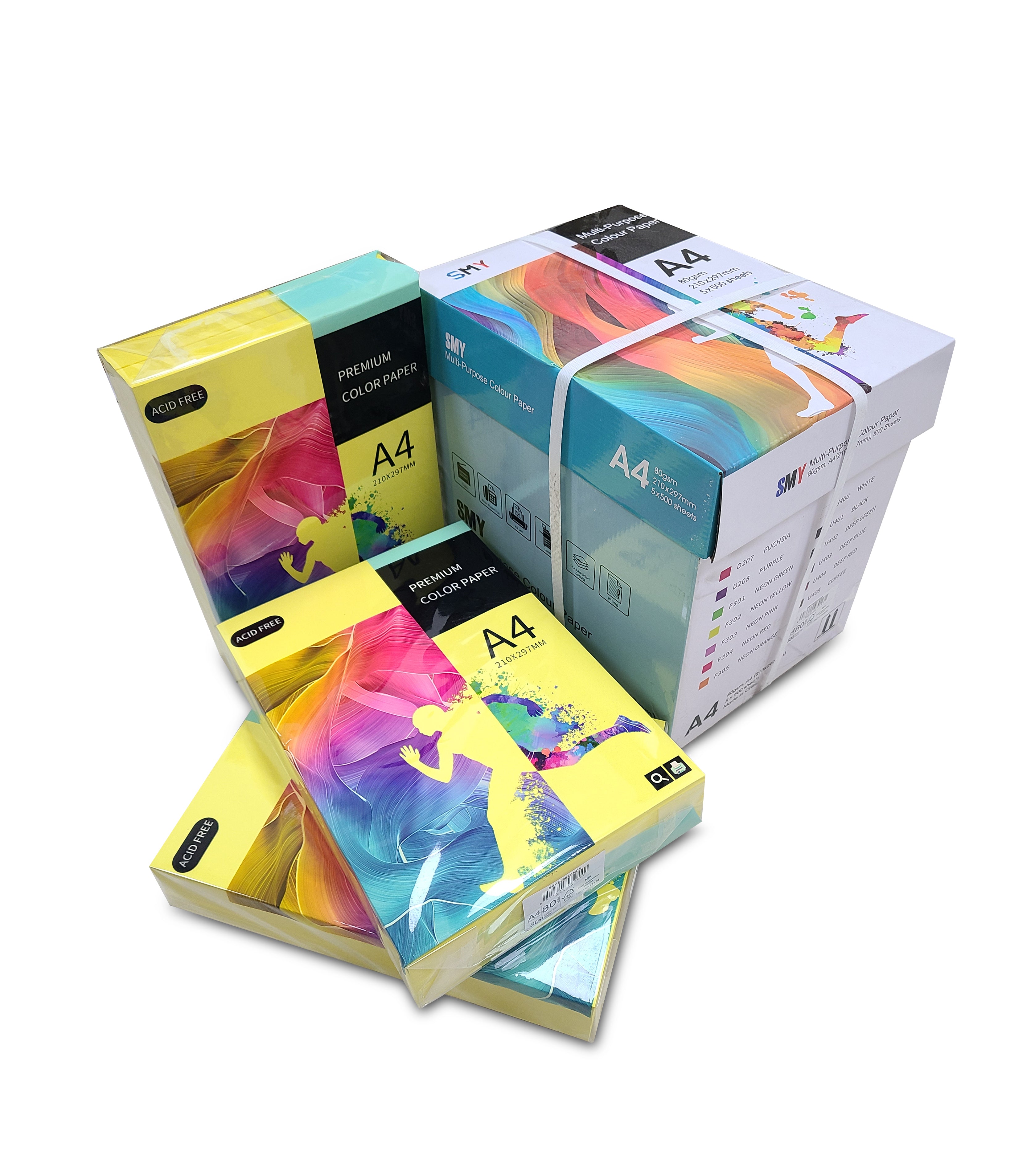 Colonel Paper With Design SADAF A4 Dark Yellow Paper 500 Sheets | Premium 80GSM Paper – Shakeel ...