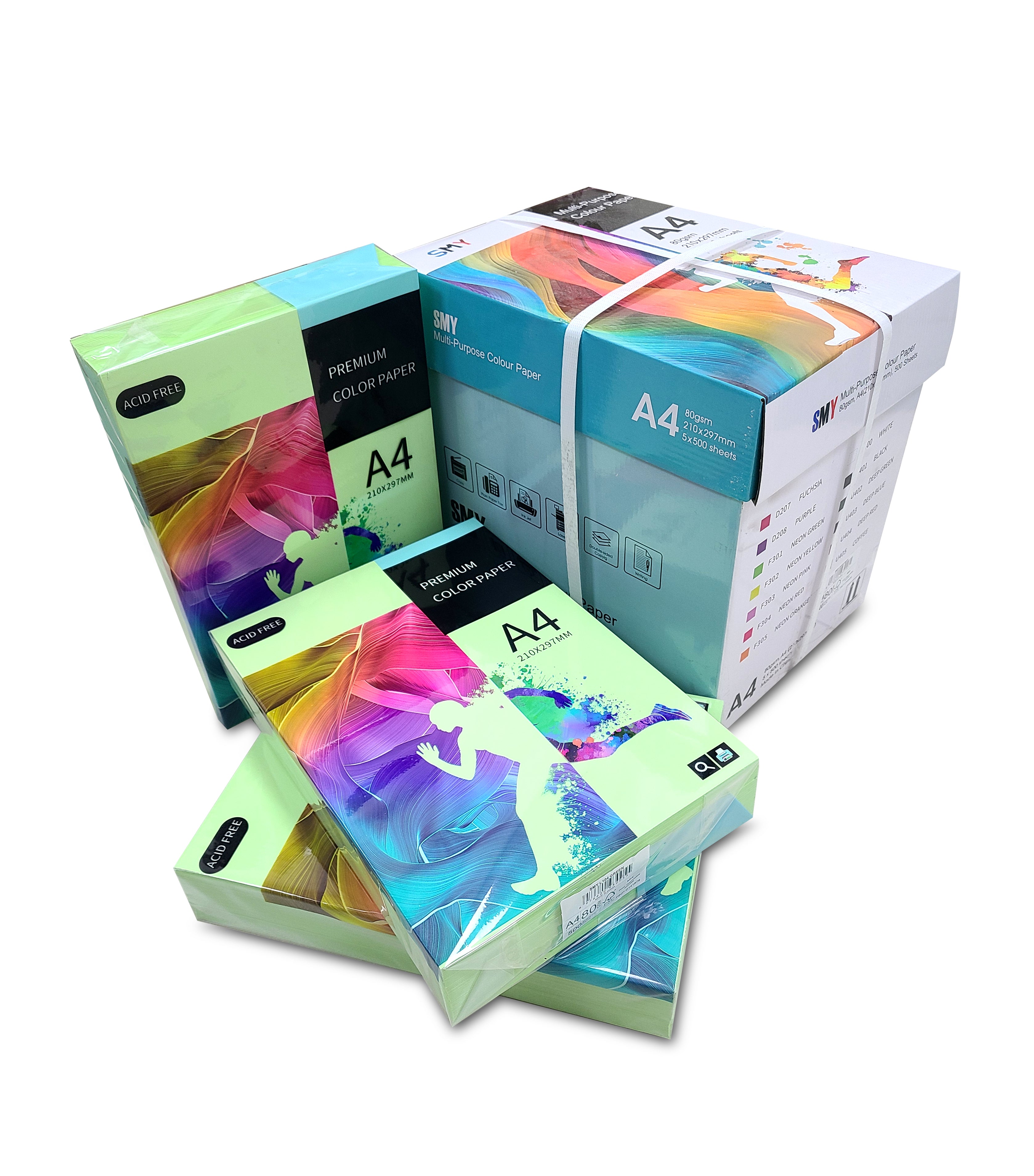 Col Paper SADAF A4 Green Paper 500 Sheets | Fresh & Premium – shakeel