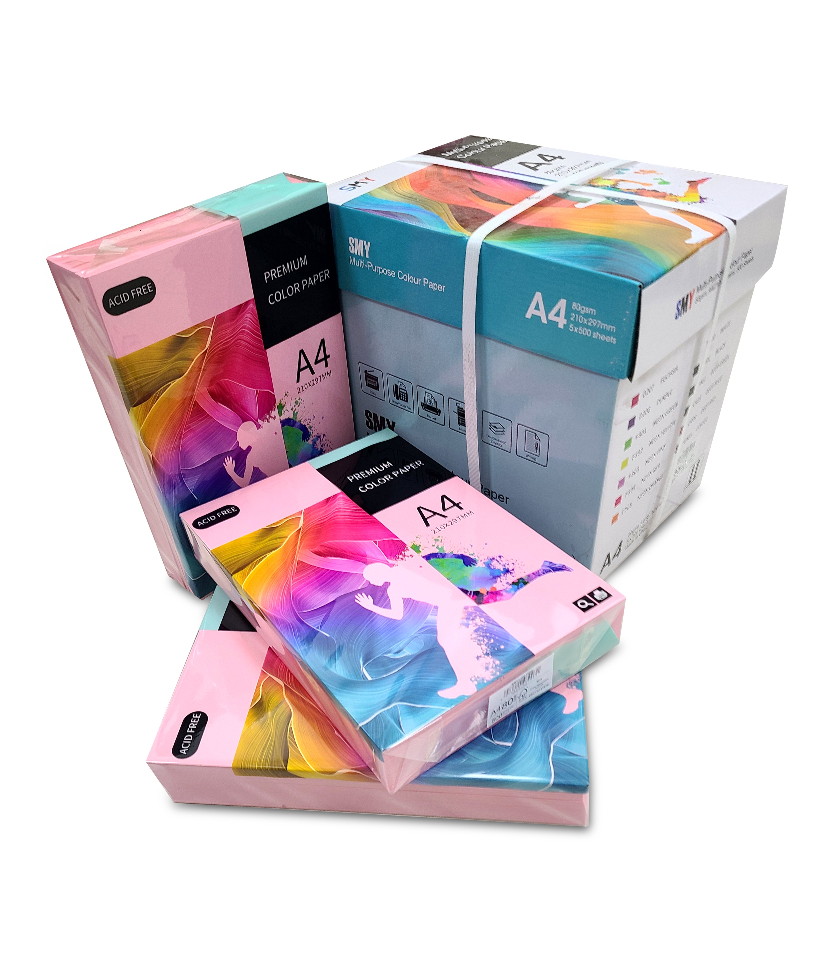 SADAF A4 Pink Paper 500 Sheets | Vibrant & Premium – shakeel