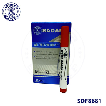 sadaf-white-board-marker-5mm-red-chisel-tip