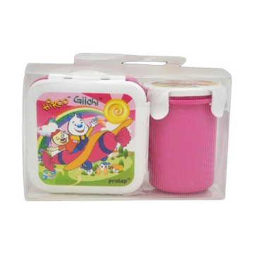 Pratap Hyper Locked Container 450ml with 310ml Bottle