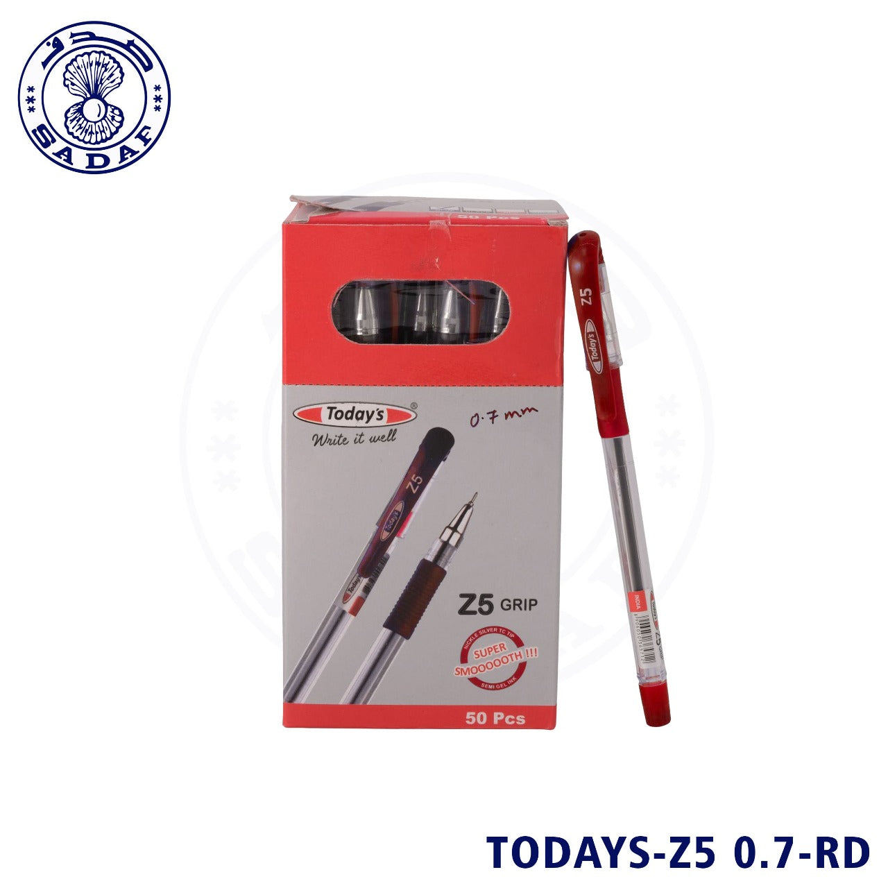 TODAYS Ball Pen Z5 0.7mm – 50PCS Box Red Ink